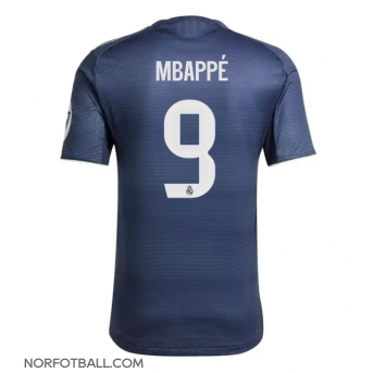 Billige Fotballdrakt Real Madrid Kylian Mbappe #9 Replika Bortedrakt 2025-26 Kortermet